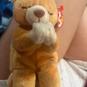 Ty Hope Bear Plush in Golden Brown